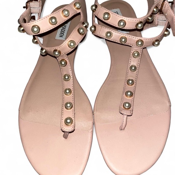 Steve Madden Shoes - Steve Madden Blush Pearl-Embellished Sandals